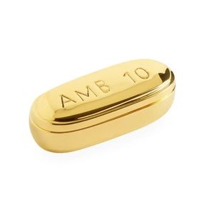Jonathan Adler Ambien Pill Box / Brass / NIB